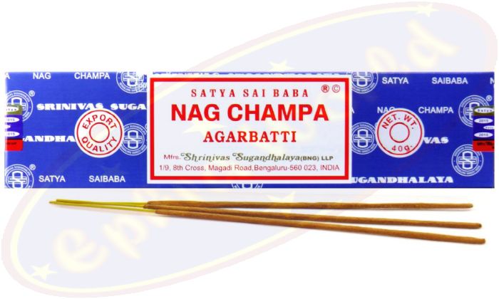 Satya Sai Baba Nag Champa Agarbatti Räucherstäbchen 40g blau (BNG) LLP