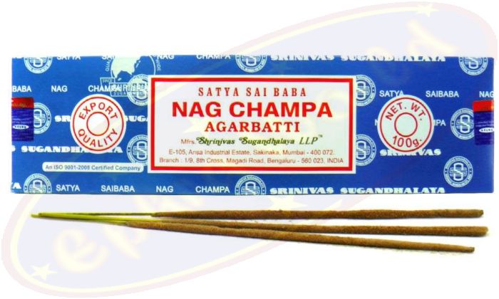 Satya Sai Baba Nag Champa Masala Räucherstäbchen 100g Blau (MUM) LLP