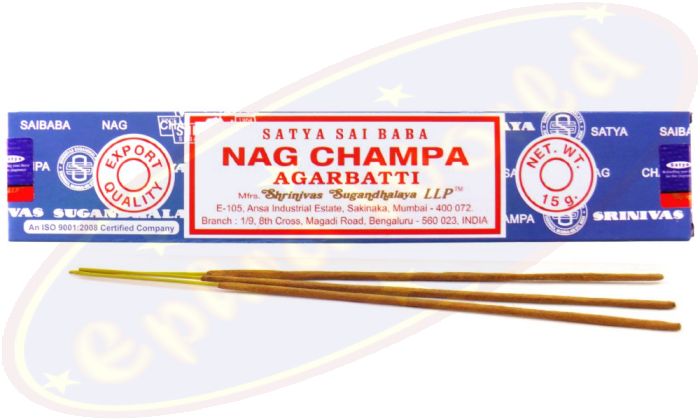 Satya Sai Baba Nag Champa Masala Räucherstäbchen 15g Blau (MUM) LLP