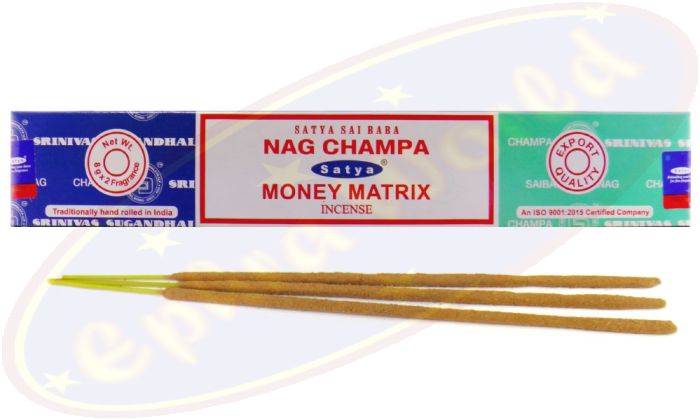 Satya Sai Baba Nag Champa & Money Matrix Combo Masala Räucherstäbchen (MUM) LLP