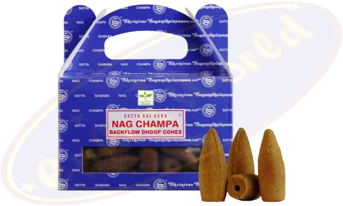 Satya Sai Baba Nag Champa Backflow Cones/Rückflussräucherkegel (BNG) LLP