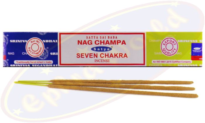 Satya Sai Baba Nag Champa & Seven Chakra Combo Masala Räucherstäbchen (MUM) LLP