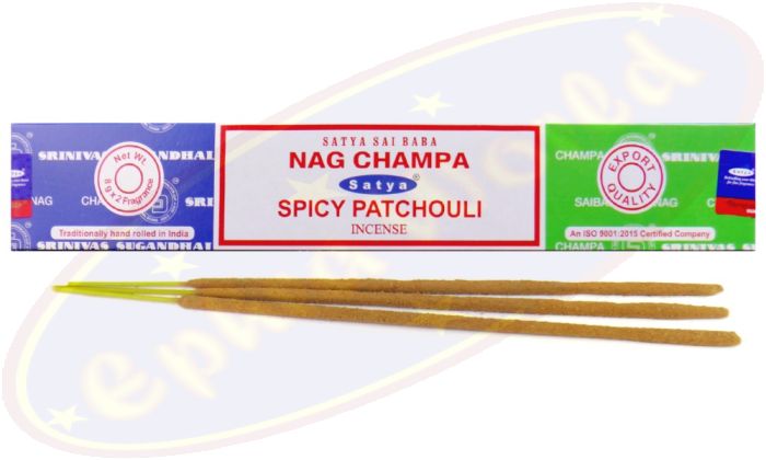 Satya Sai Baba Nag Champa & Spicy Patchouli Combo Masala Räucherstäbchen (MUM) LLP
