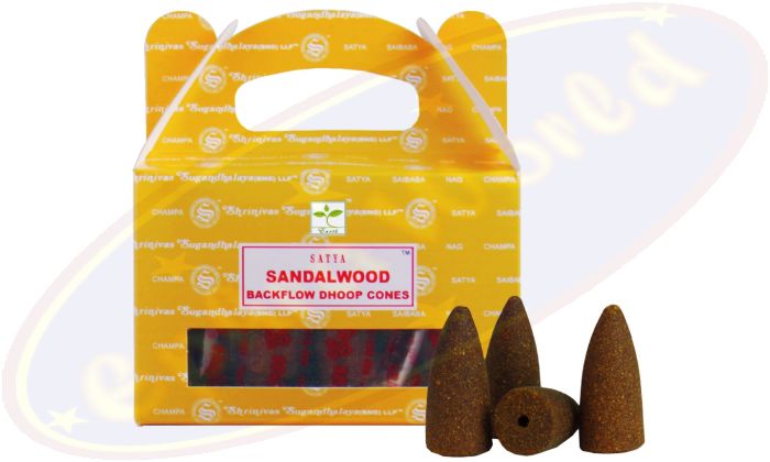 Satya Sandalwood Backflow Cones/Rückflussräucherkegel (BNG) LLP