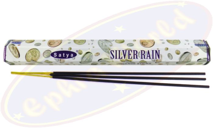 Satya (MUM) LLP Silver Rain Räucherstäbchen Hexapack