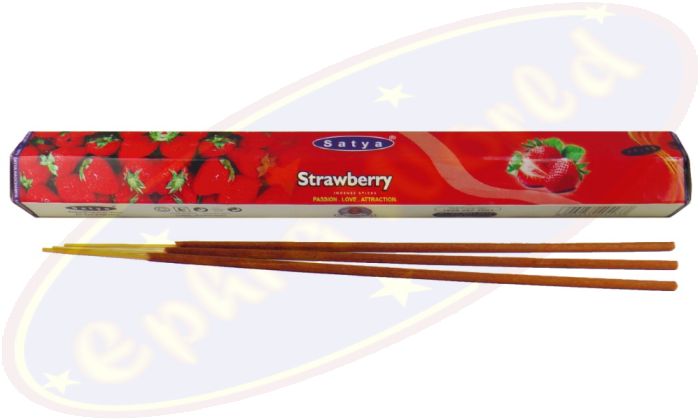 Satya (MUM) LLP Dry Masala Räucherstäbchen Strawberry (Erdbeere)