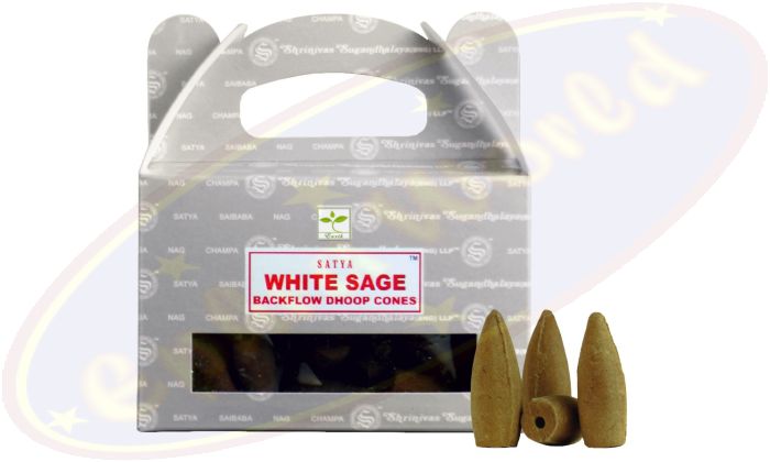 Satya White Sage Backflow Cones/Rückflussräucherkegel (BNG) LLP