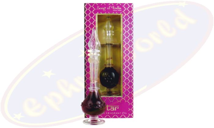 Song Of India Ayurveda Oil in mundgeblasener Glasflasche Aphrodisia