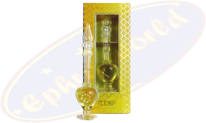 Song Of India Ayurveda Oil in mundgeblasener Glasflasche Sandalwood Vetiver