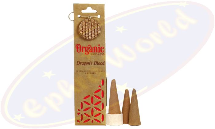 Song Of India Organic Goodness XL Räucherkegel Dragon´s Blood (Drachenblut)