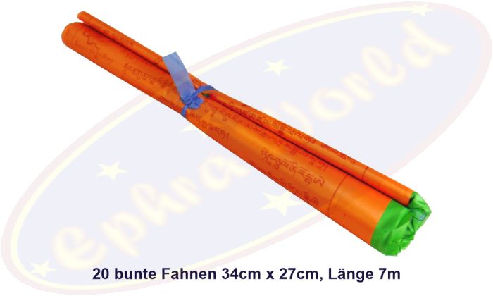 Tibetische Gebetsfahnen 20er groß 34x27cm