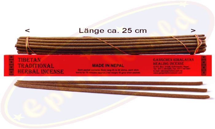 Traditioneller Kräuterweihrauch Tibetische Räucherstäbchen 25cm