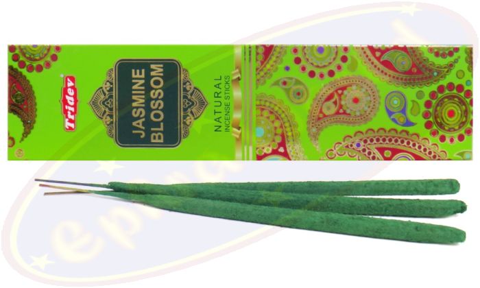 Tridev Jasmine Blossom Natural Jumbo Masala Räucherstäbchen