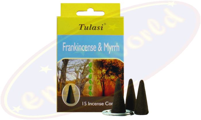 Tulasi Frankincense Myrrh Räucherkegel