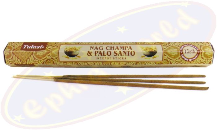 Tulasi Nag Champa Palo Santo Masala Räucherstäbchen Hexa