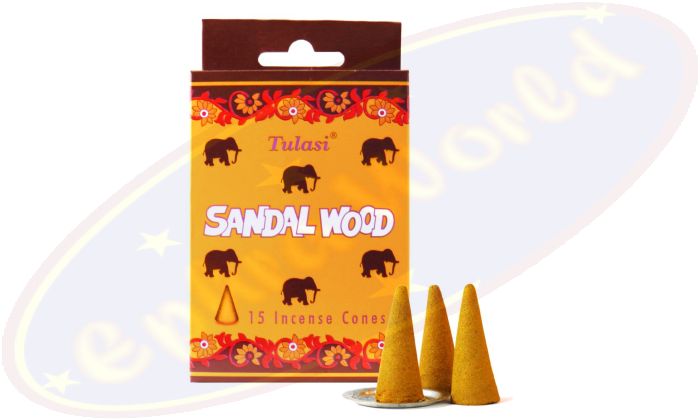 Tulasi Sandalwood Räucherkegel