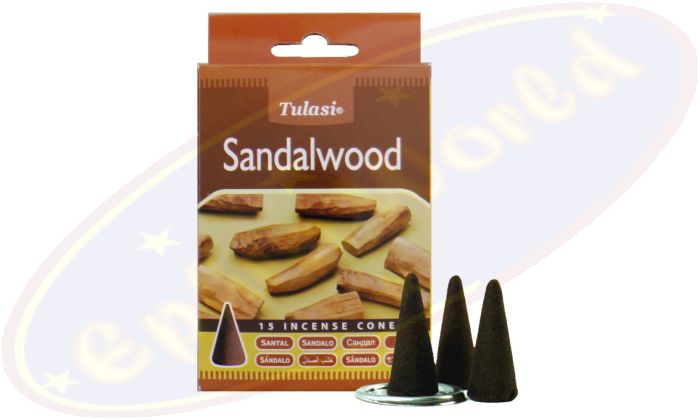 Tulasi Sandalwood Räucherkegel Klassik