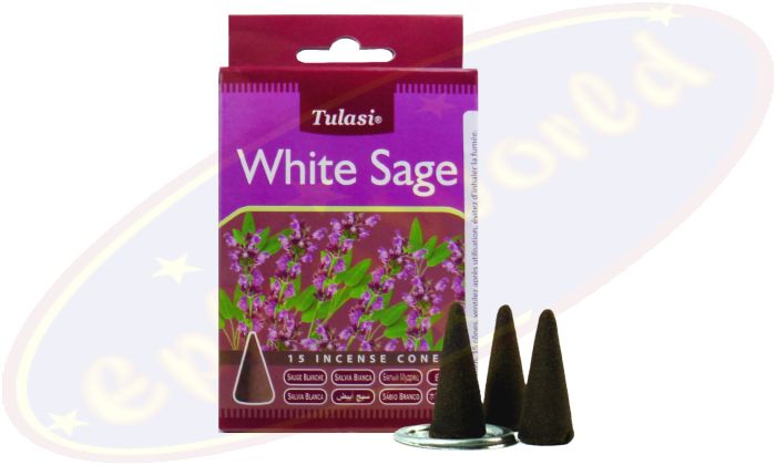 Tulasi White Sage Räucherkegel