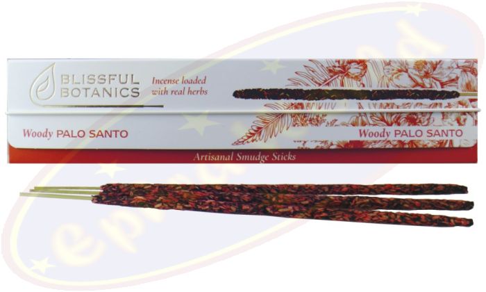 Tulasi Blissful Botanics Smudge Räucherstäbchen Woody Palo Santo
