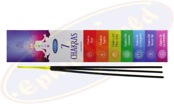 Ullas 7 Chakras Räucherstäbchen Set 7x5