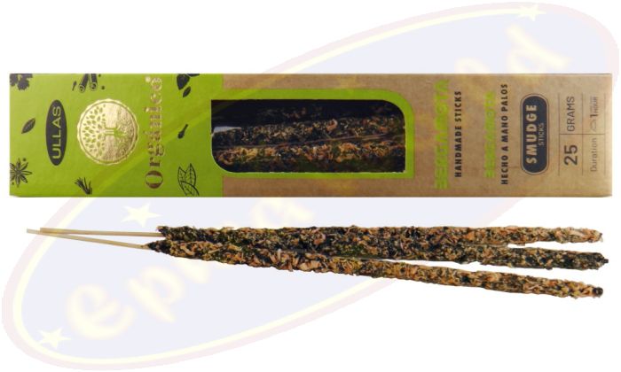 Ullas Organico Bergamota 100% Natural Smudge Räucherstäbchen