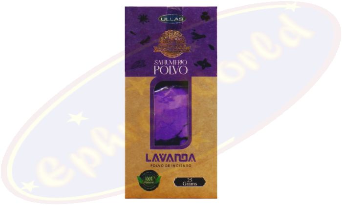Ullas 100% Natural Organico Räucherpulver Lavender
