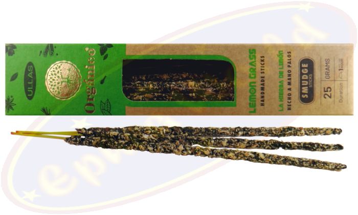 Ullas Organico Lemongras 100% Natural Smudge Räucherstäbchen