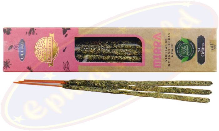 Ullas Organico Myrrh 100% Natural Smudge Räucherstäbchen