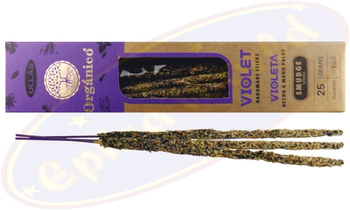 Ullas Organico Violet 100% Natural Smudge Räucherstäbchen