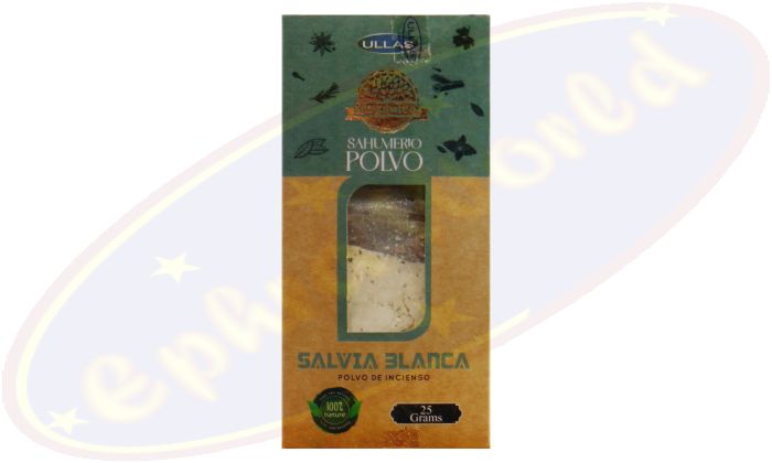 Ullas 100% Natural Organico Räucherpulver White Sage