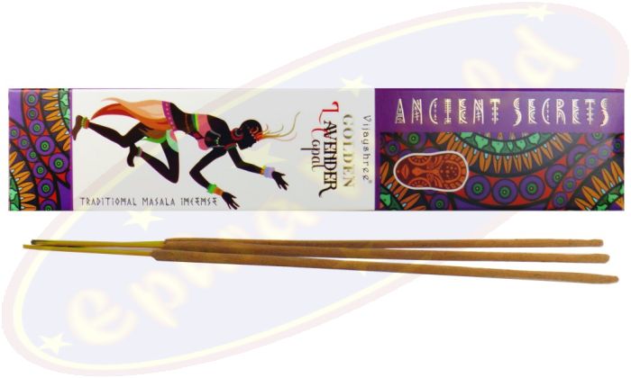 Vijayshree Ancient Golden Lavender & Copal Masala Räucherstäbchen