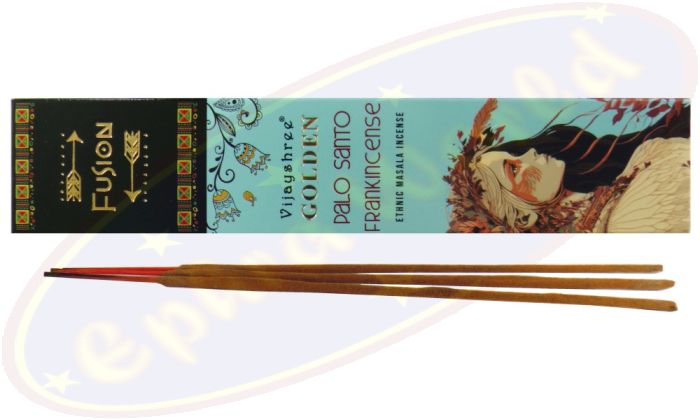 Vijayshree Fusion Golden Palo Santo & Frankincense Masala Räucherstäbchen
