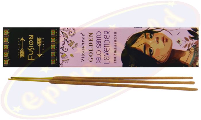 Vijayshree Fusion Golden Palo Santo & Lavender Masala Räucherstäbchen