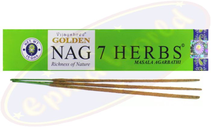 Vijayshree Golden Nag 7 Herbs Masala Räucherstäbchen
