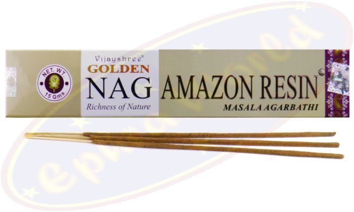 Vijayshree Golden Nag Amazon Resin Masala Räucherstäbchen