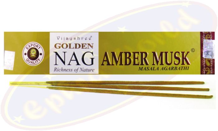 Vijayshree Golden Nag Amber Musk Masala Räucherstäbchen