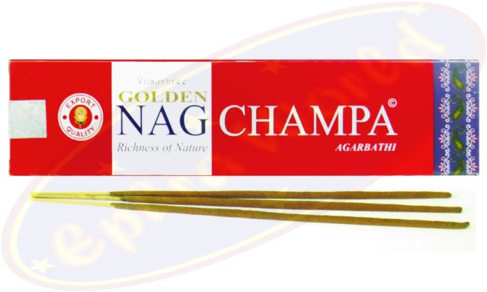 Vijayshree Golden Nag Champa Agarbathi Räucherstäbchen 40g