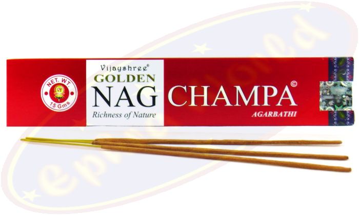 Vijayshree Golden Nag Champa Agarbathi Räucherstäbchen 15g