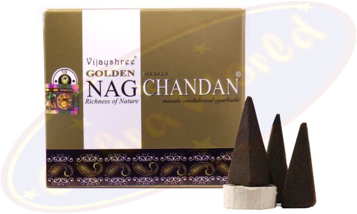 Vijayshree Golden Nag Chandan Räucherkegel