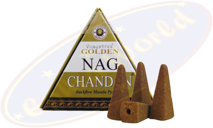 Vijayshree Golden Nag Chandan Rückflussräucherkegel