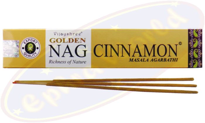 Vijayshree Golden Nag Cinnamon/Zimt Masala Räucherstäbchen
