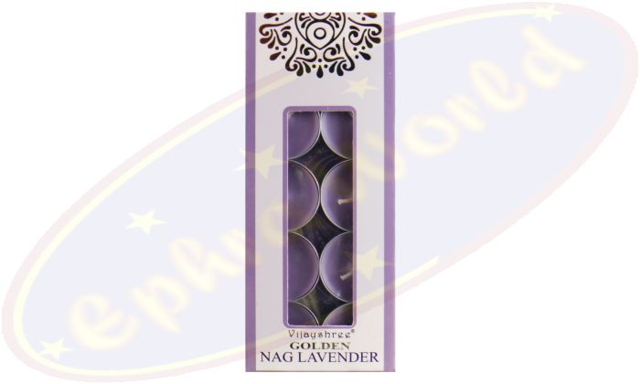 Vijayshree Golden Nag Lavender Duftteelichte 10x10g