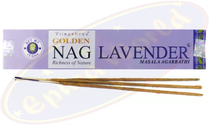 Vijayshree Golden Nag Lavender Masala Räucherstäbchen