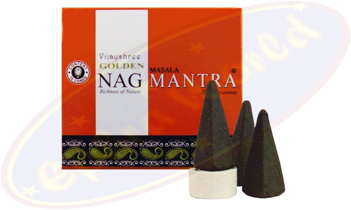 Vijayshree Golden Nag Mantra Räucherkegel