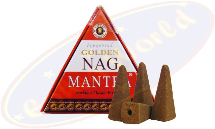 Vijayshree Golden Nag Mantra Rückflussräucherkegel