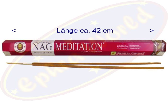Vijayshree Golden Nag Meditation XL Masala Räucherstäbchen