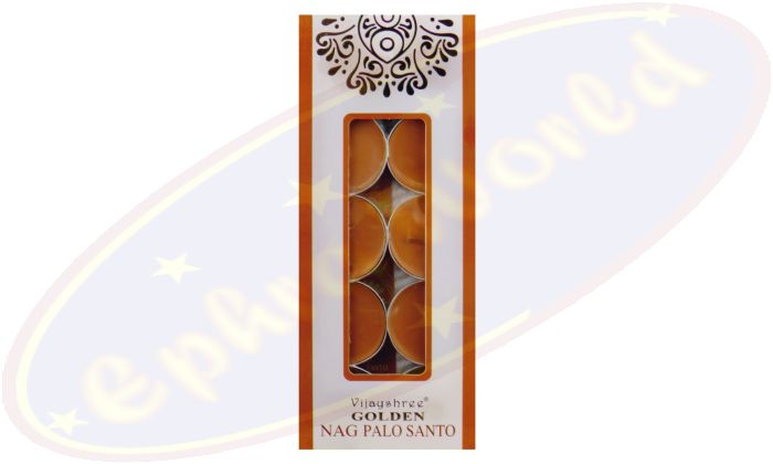 Vijayshree Golden Nag Palo Santo Duftteelichte 10x10g