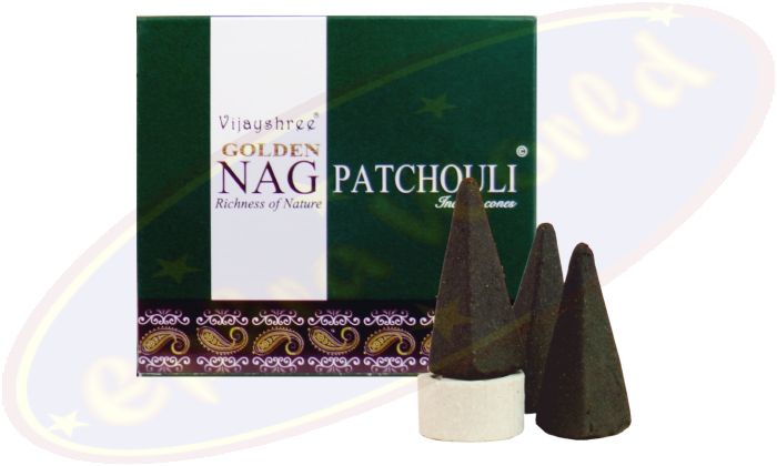 Vijayshree Golden Nag Patchouli Räucherkegel