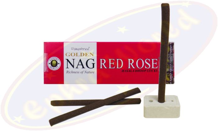 Vijayshree Golden Nag Red Rose Dhoop Sticks