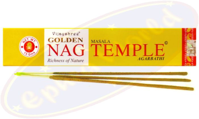 Vijayshree Golden Nag Temple Masala Räucherstäbchen